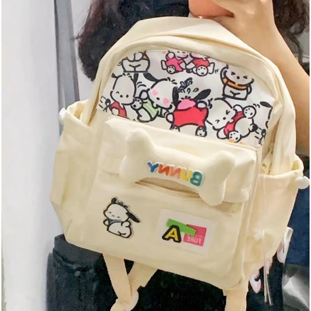 Original handmade y2k millennium style schoolbag female college student design niche backpack cute high-end backpack