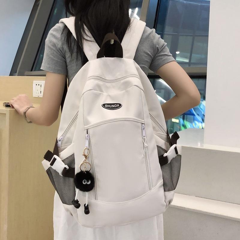 書包女韓版ins高中大學生雙肩包男2023新款背包大容量休閒電腦包