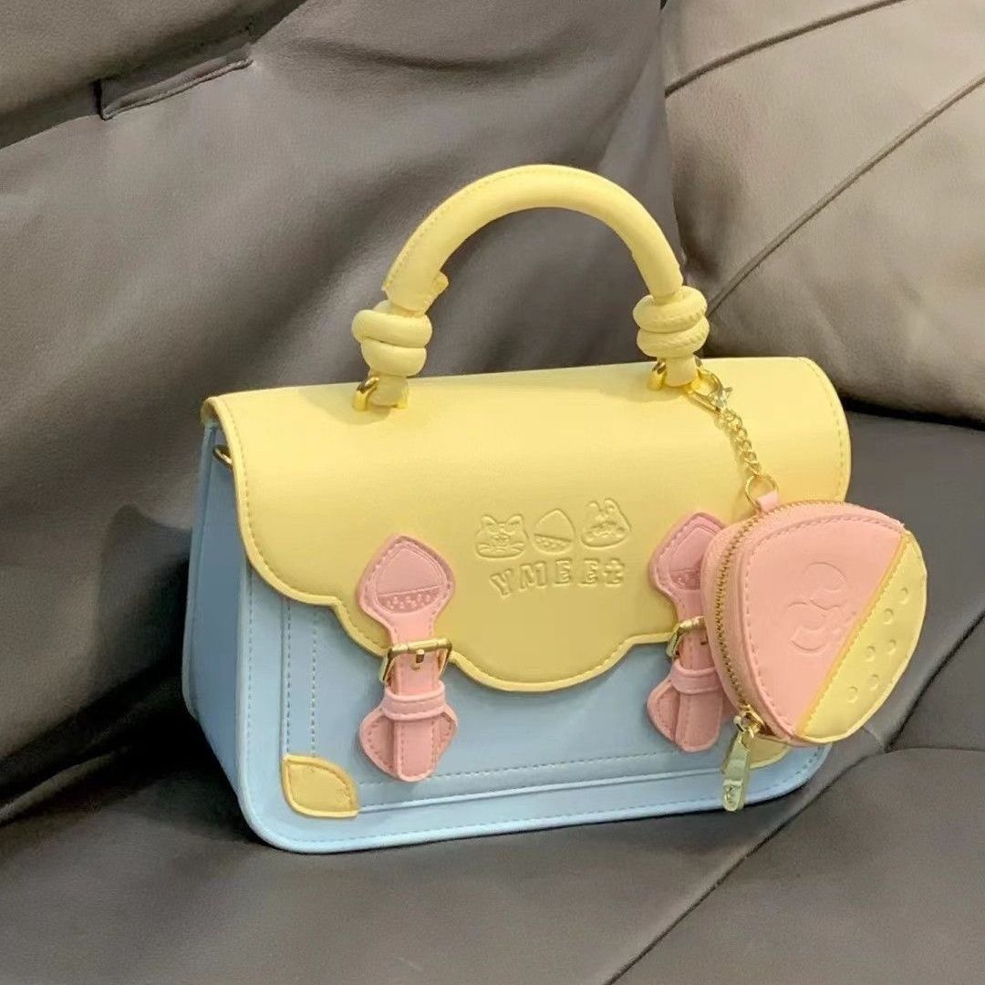 Cambridge bag shoulder messenger bag 2023 new JK college style mobile phone bag fashionable commuter crossbody small square bag for women