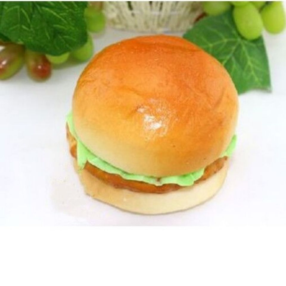 仿真汉堡模型芝麻大汉堡包模型PU假面包摆放装饰品商用假汉堡道具