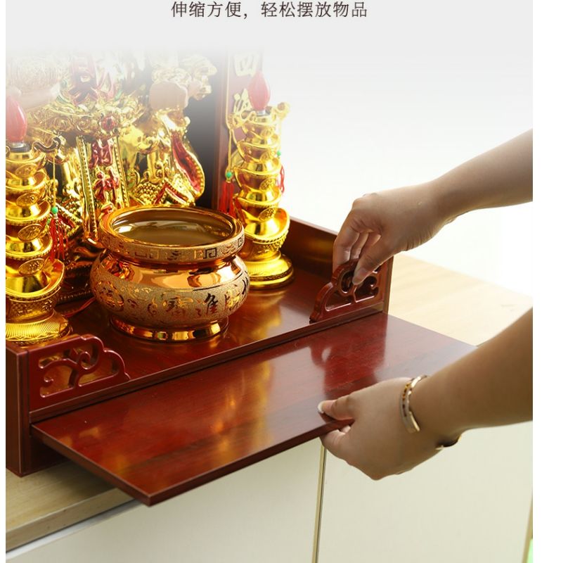 神像龛供桌家用现代立柜壁挂式香案供台财神神台观音像佛台可挂墙 detail 9