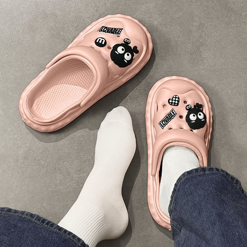 Hole shoes women's summer outdoor wear indoor personality funny net red ins couple eva soft bottom Baotou sandals and slippers for men