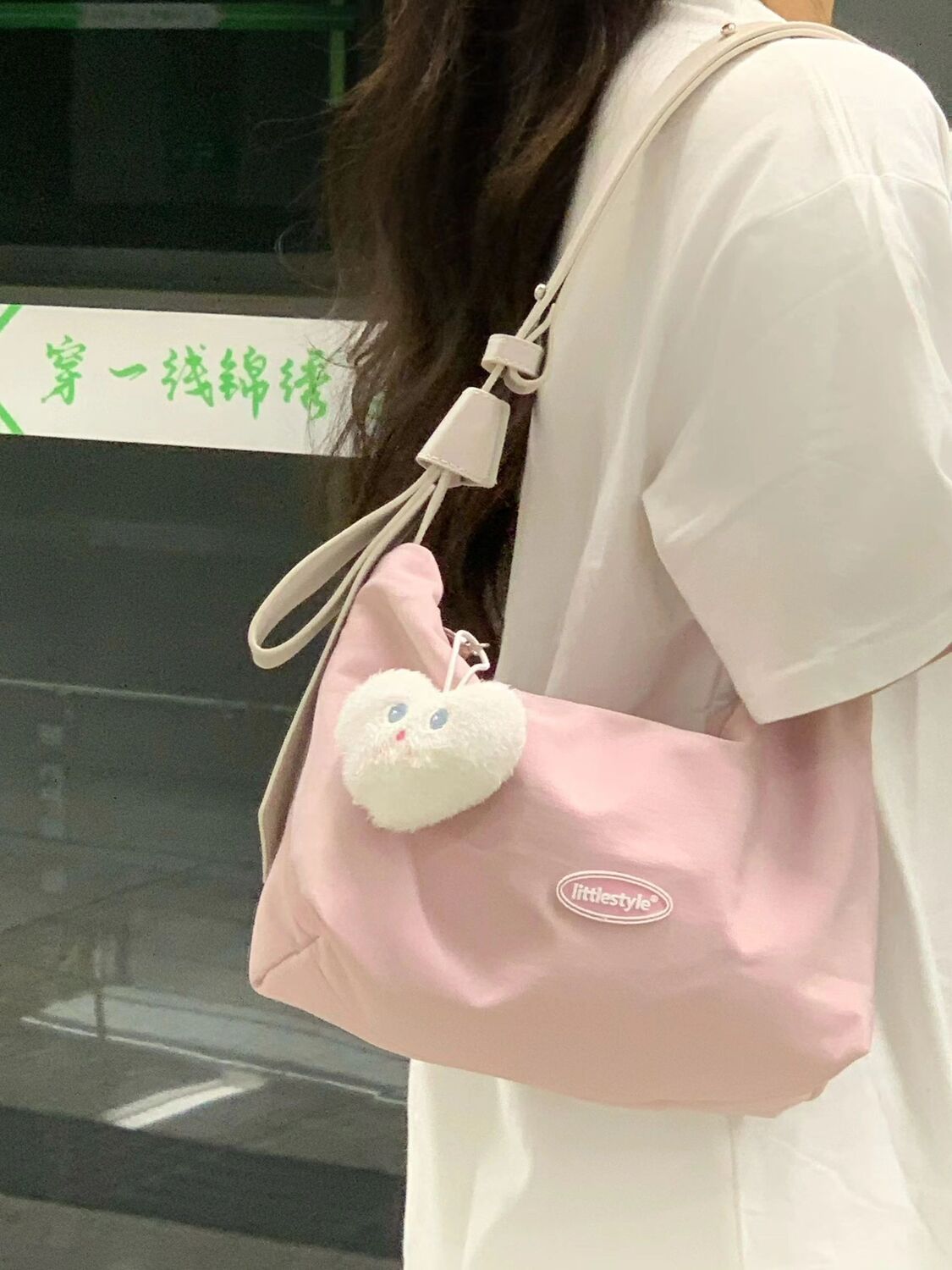 Summer Pink Small Pack  Summer New Underarm Bag Fashion Simple Versatile Shoulder Bag Commuter Bag for Women