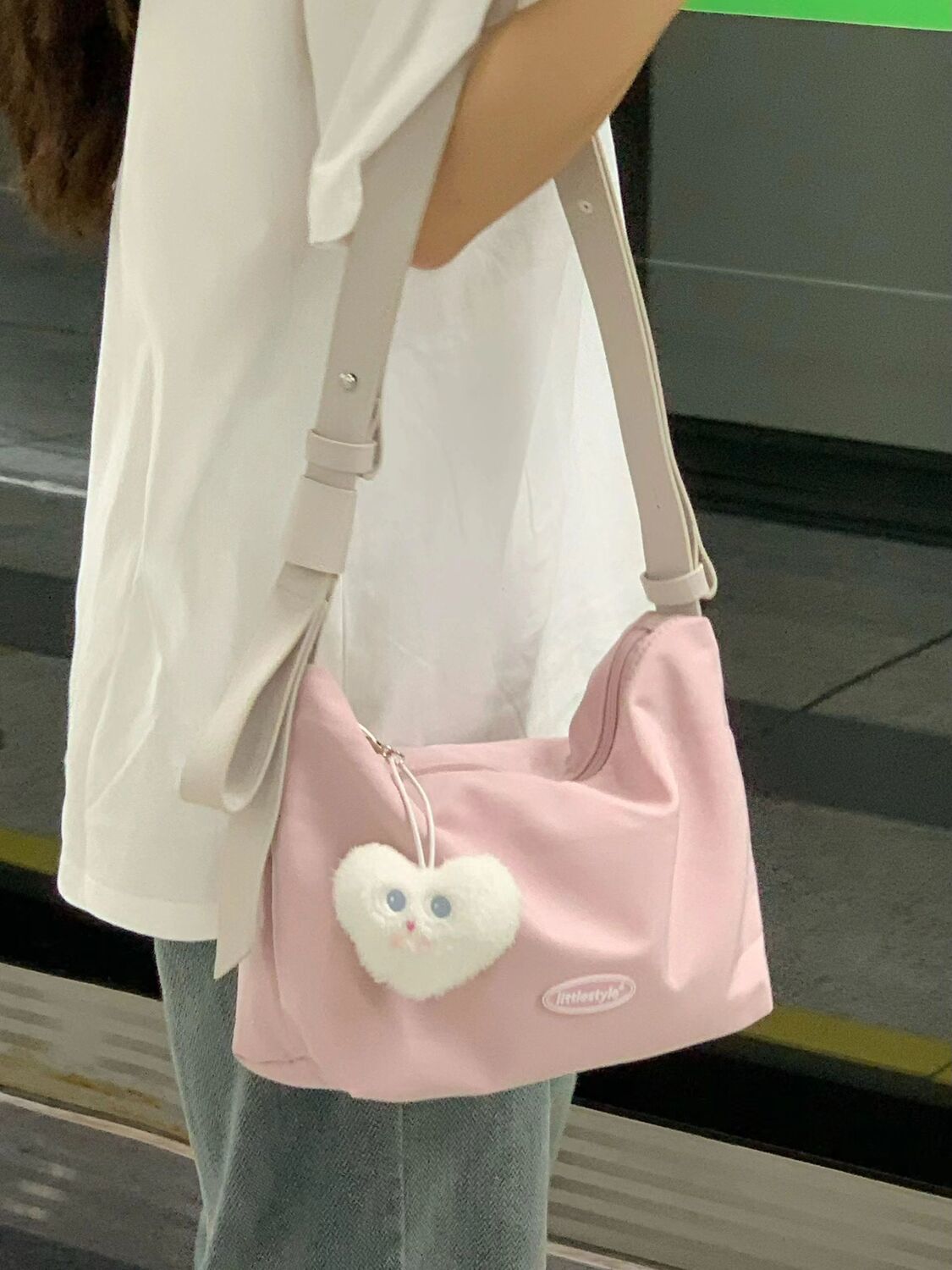 Summer Pink Small Pack  Summer New Underarm Bag Fashion Simple Versatile Shoulder Bag Commuter Bag for Women