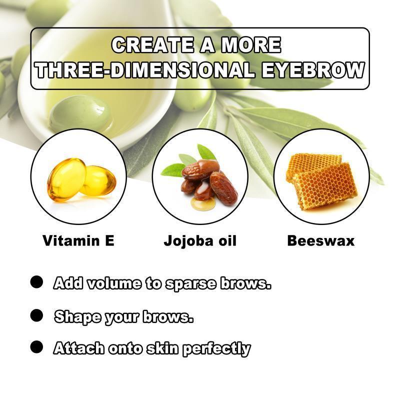 Eyebrow styling three-dimensional eyebrow shaping cream, colorless, transparent, refreshing, and long-lasting 2024_voghion.com
