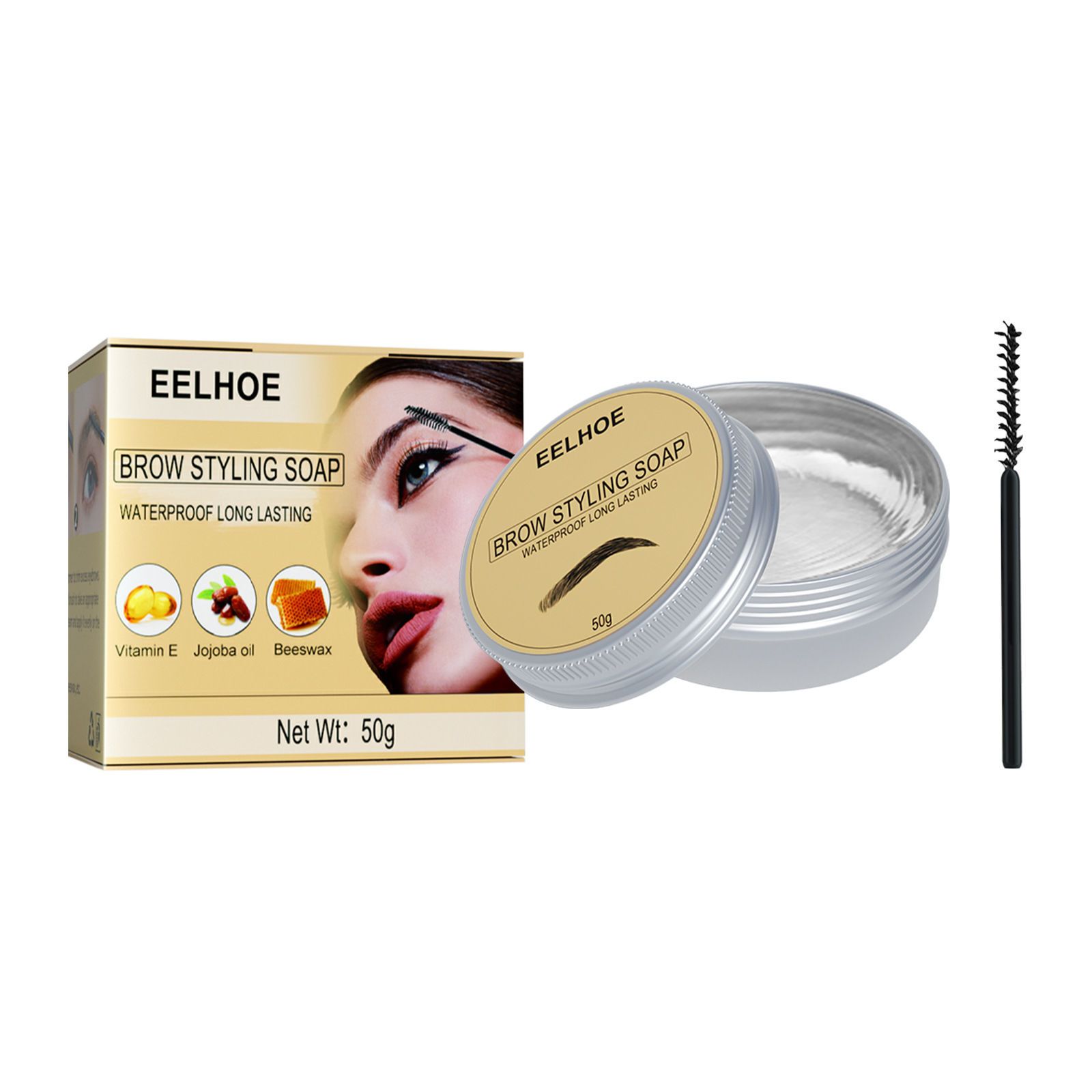 Eyebrow styling three-dimensional eyebrow shaping cream, colorless, transparent, refreshing, and long-lasting_voghion.com