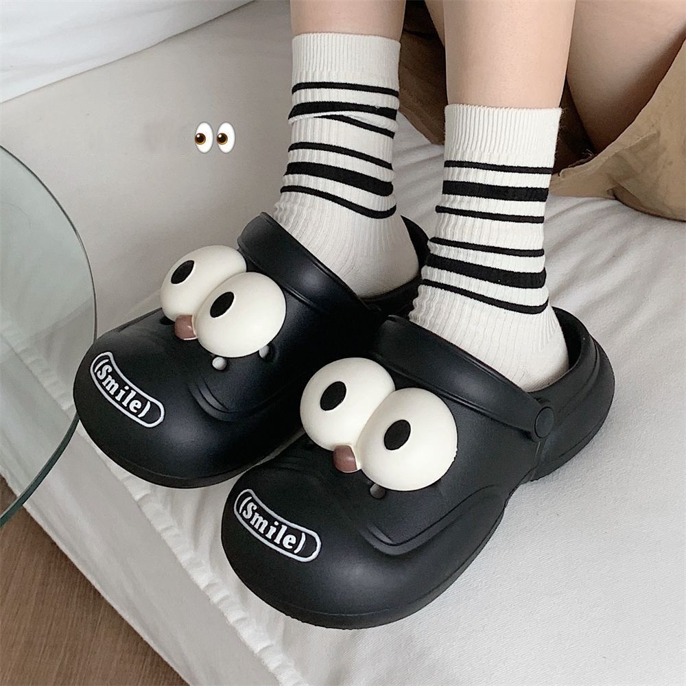 Net red hot style hole shoes soft bottom baotou slippers women's summer wear 2023 new cute cartoon sandals