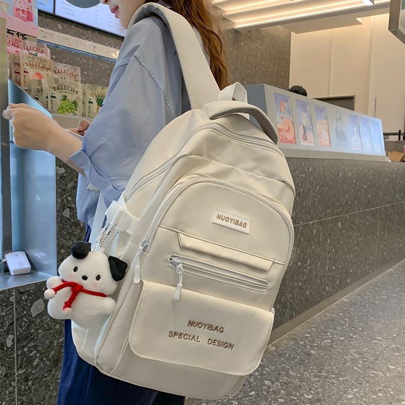 初中生書包女2023新款中小學生輕便高顏值三到六年級大容量雙肩包