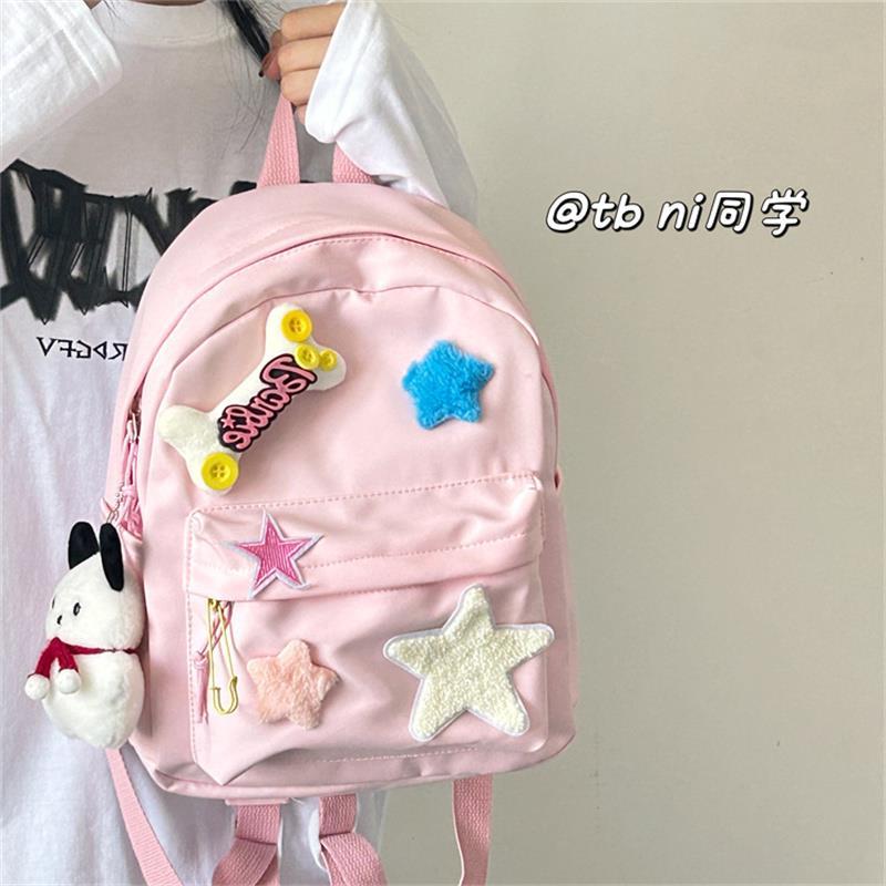 mini小書包元氣少女風學生上課包 韓版可愛少女心雙肩包旅遊背包