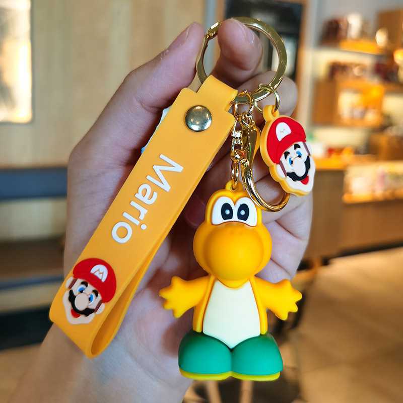 Qoo10] スーパーマリオ マリオキーホルダー 車の