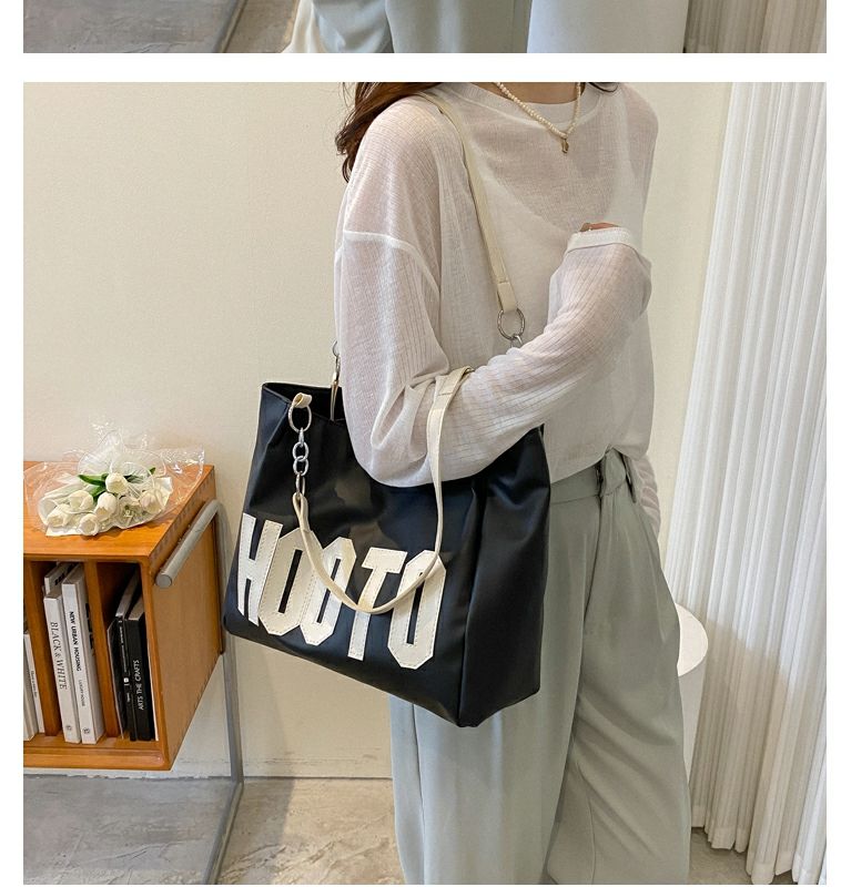 Borsa tote estiva da donna con tracolla singola, grande capacità, alla moda, con texture, 2022, nuova e alla moda, per pendolari e studenti_voghion.com