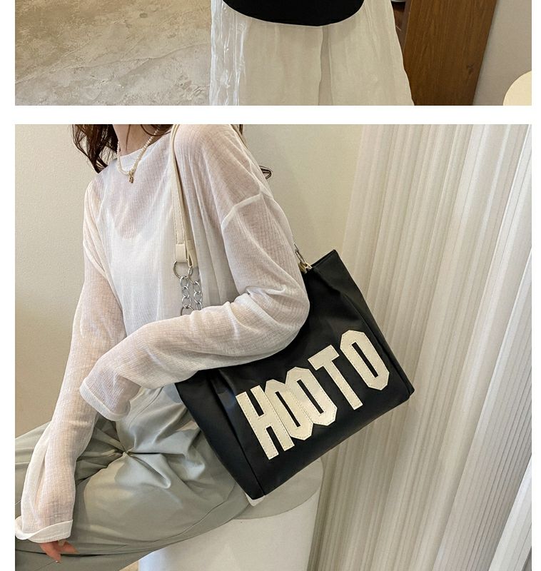 Borsa tote estiva da donna con tracolla singola, grande capacità, alla moda, con texture, 2022, nuova e alla moda, per pendolari e studenti_voghion.com