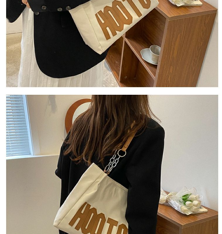 Borsa tote estiva da donna con tracolla singola, grande capacità, alla moda, con texture, 2022, nuova e alla moda, per pendolari e studenti_voghion.com