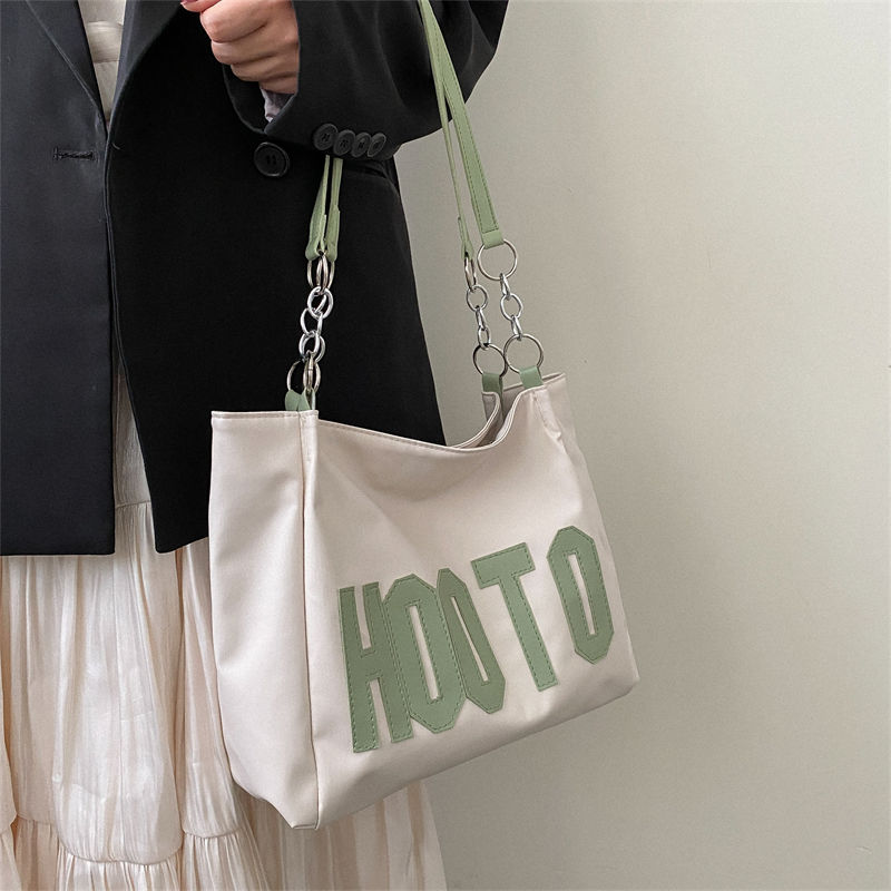 Borsa tote estiva da donna con tracolla singola, grande capacità, alla moda, con texture, 2022, nuova e alla moda, per pendolari e studenti_voghion.com