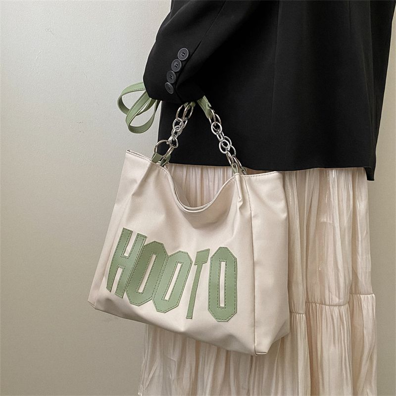 Borsa tote estiva da donna con tracolla singola, grande capacità, alla moda, con texture, 2022, nuova e alla moda, per pendolari e studenti_voghion.com