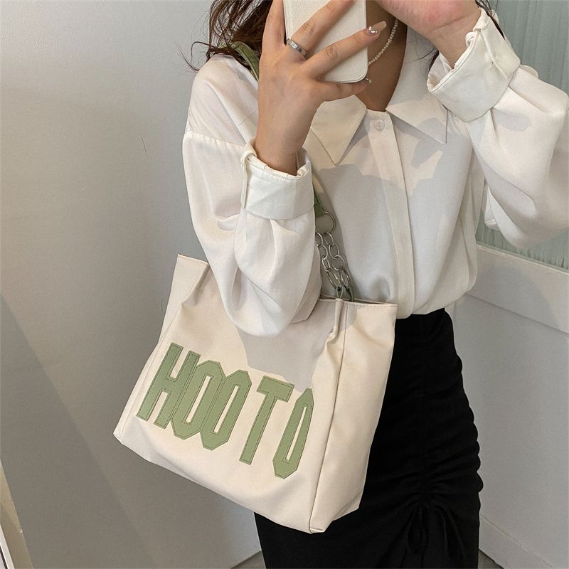 Borsa tote estiva da donna con tracolla singola, grande capacità, alla moda, con texture, 2022, nuova e alla moda, per pendolari e studenti_voghion.com