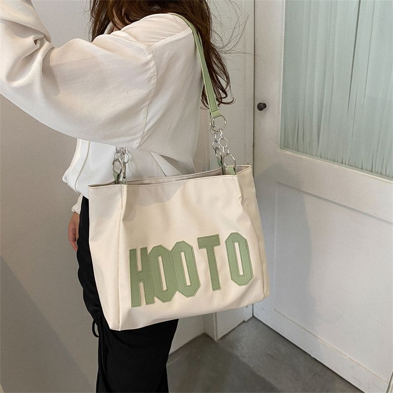 Borsa tote estiva da donna con tracolla singola, grande capacità, alla moda, con texture, 2022, nuova e alla moda, per pendolari e studenti_voghion.com