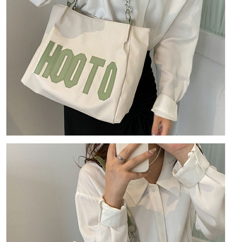Borsa tote estiva da donna con tracolla singola, grande capacità, alla moda, con texture, 2022, nuova e alla moda, per pendolari e studenti_voghion.com