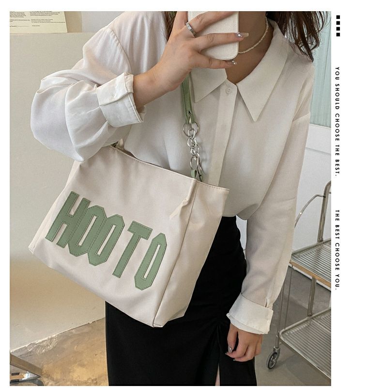Borsa tote estiva da donna con tracolla singola, grande capacità, alla moda, con texture, 2022, nuova e alla moda, per pendolari e studenti_voghion.com