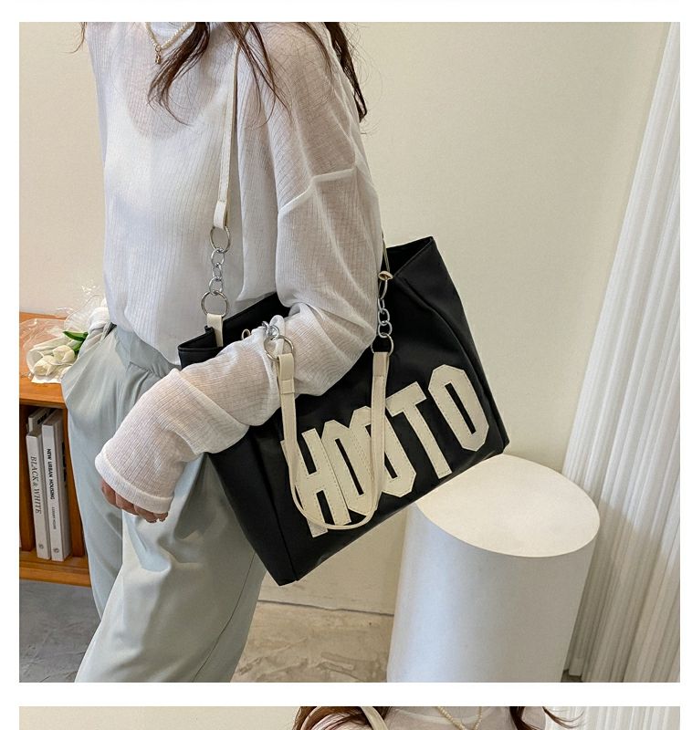 Borsa tote estiva da donna con tracolla singola, grande capacità, alla moda, con texture, 2022, nuova e alla moda, per pendolari e studenti_voghion.com