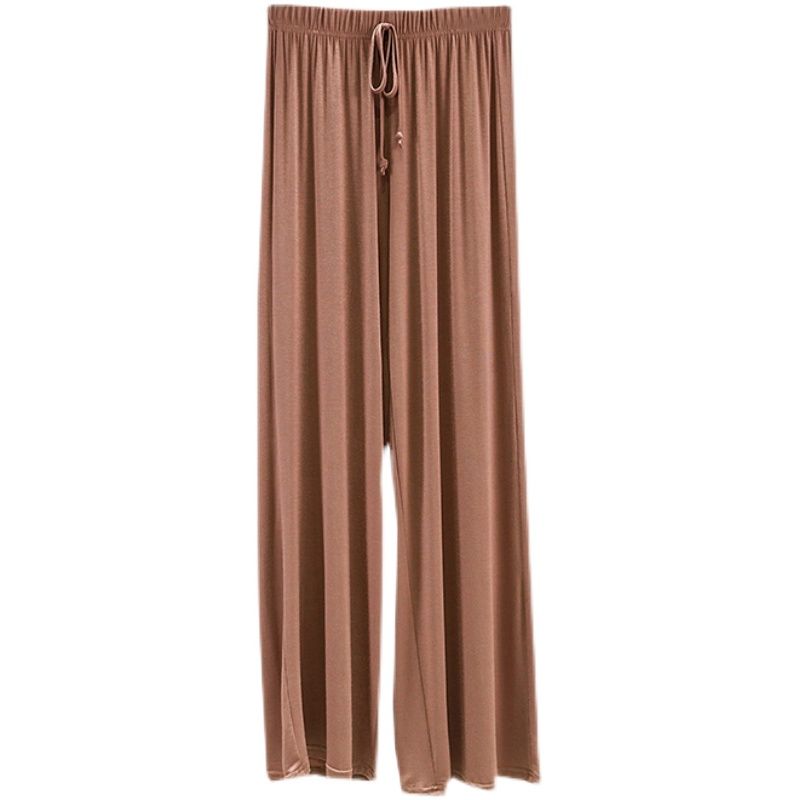  Modal Wide Leg Pants Women's High Waist Solid Color Drape Casual Pants Spring and Summer Thin Loose Pants Floor-Mopping Pants