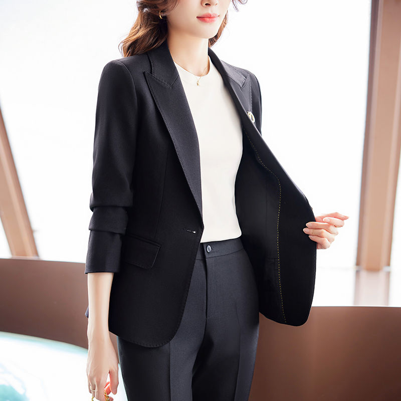Business suit suit for women  autumn and winter new fashion temperament high-end women's suit jacket work clothes