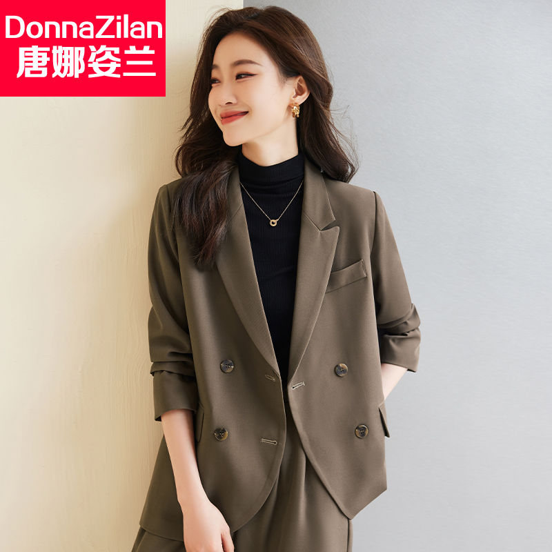 韩版小西装外套女2023秋季新新款高级设计感时尚休闲职业西服套装