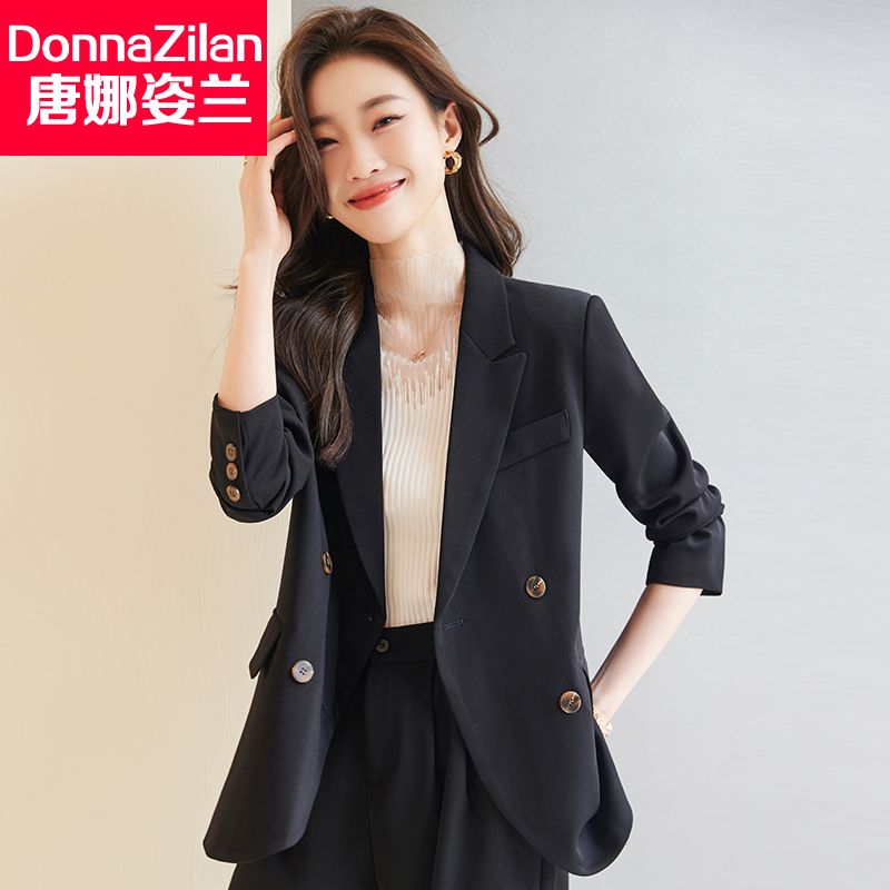 韩版小西装外套女2023秋季新新款高级设计感时尚休闲职业西服套装