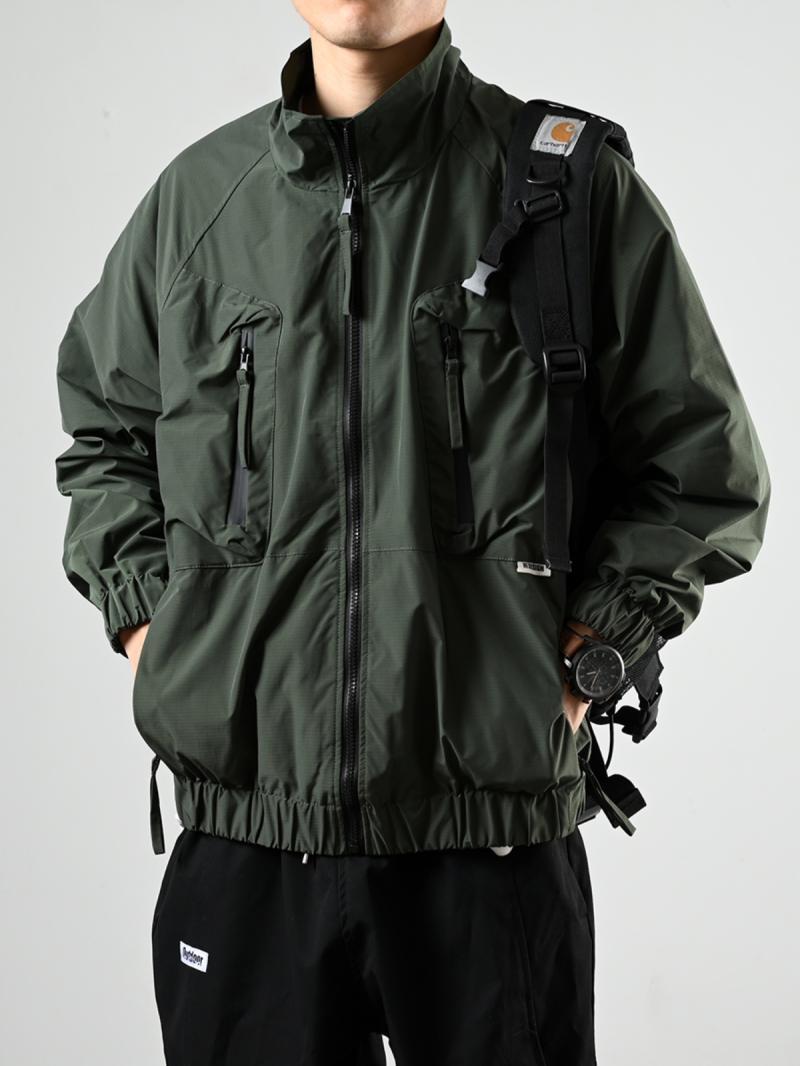 XGI Stand Collar Jacket Men's Fashion Brand Autumn New Pocket Functional Jacket Outdoor Mountaineering Casual Workwear Jacket
