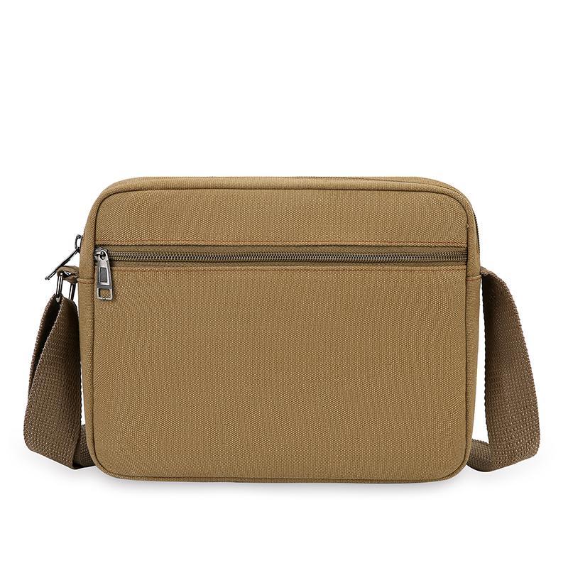  Shoulder Bag Men's Korean Style Fashion Crossbody Bag Trendy Brand Men's Bag Casual Horizontal Large Capacity Backpack Canvas