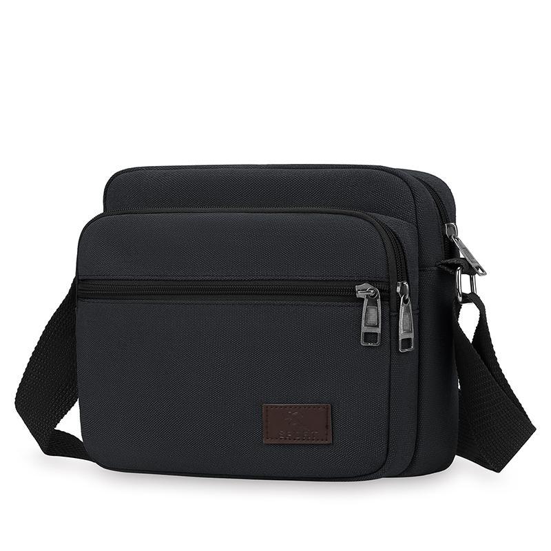  Shoulder Bag Men's Korean Style Fashion Crossbody Bag Trendy Brand Men's Bag Casual Horizontal Large Capacity Backpack Canvas