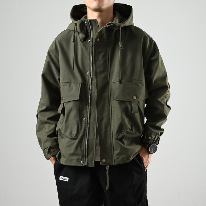 XGI Japanese versatile retro trend mountain style large pocket work jacket men's casual loose jacket autumn style