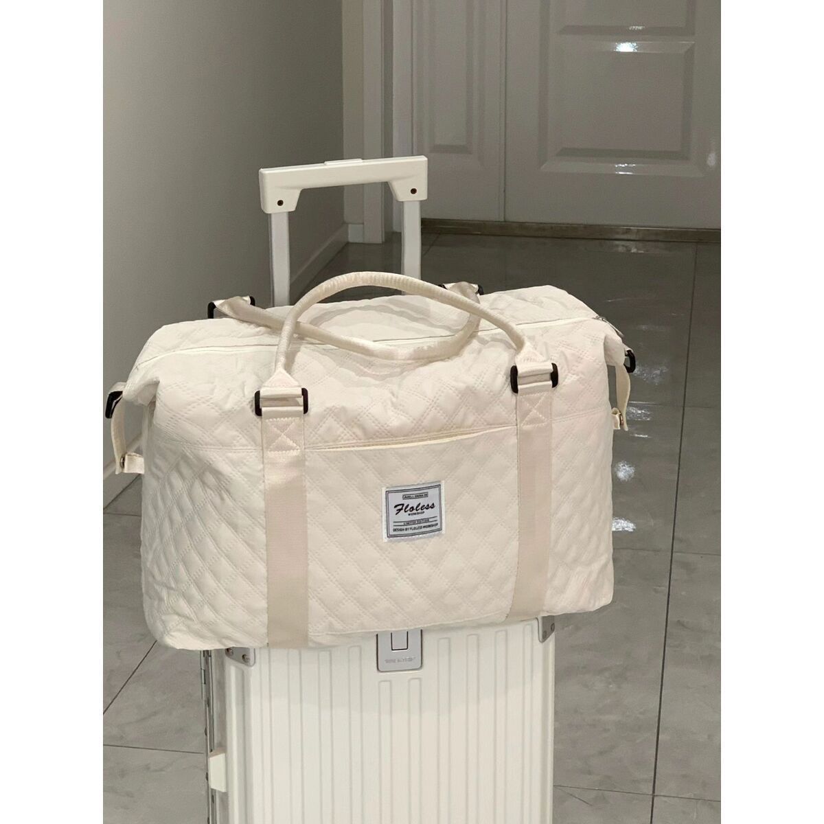 大容量手提旅行包健身短途轻便出差行李包旅游可套拉杆待产收纳包