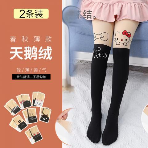 春秋款女童打底襪褲長筒兒童連褲襪夏季薄款絲襪子小女孩