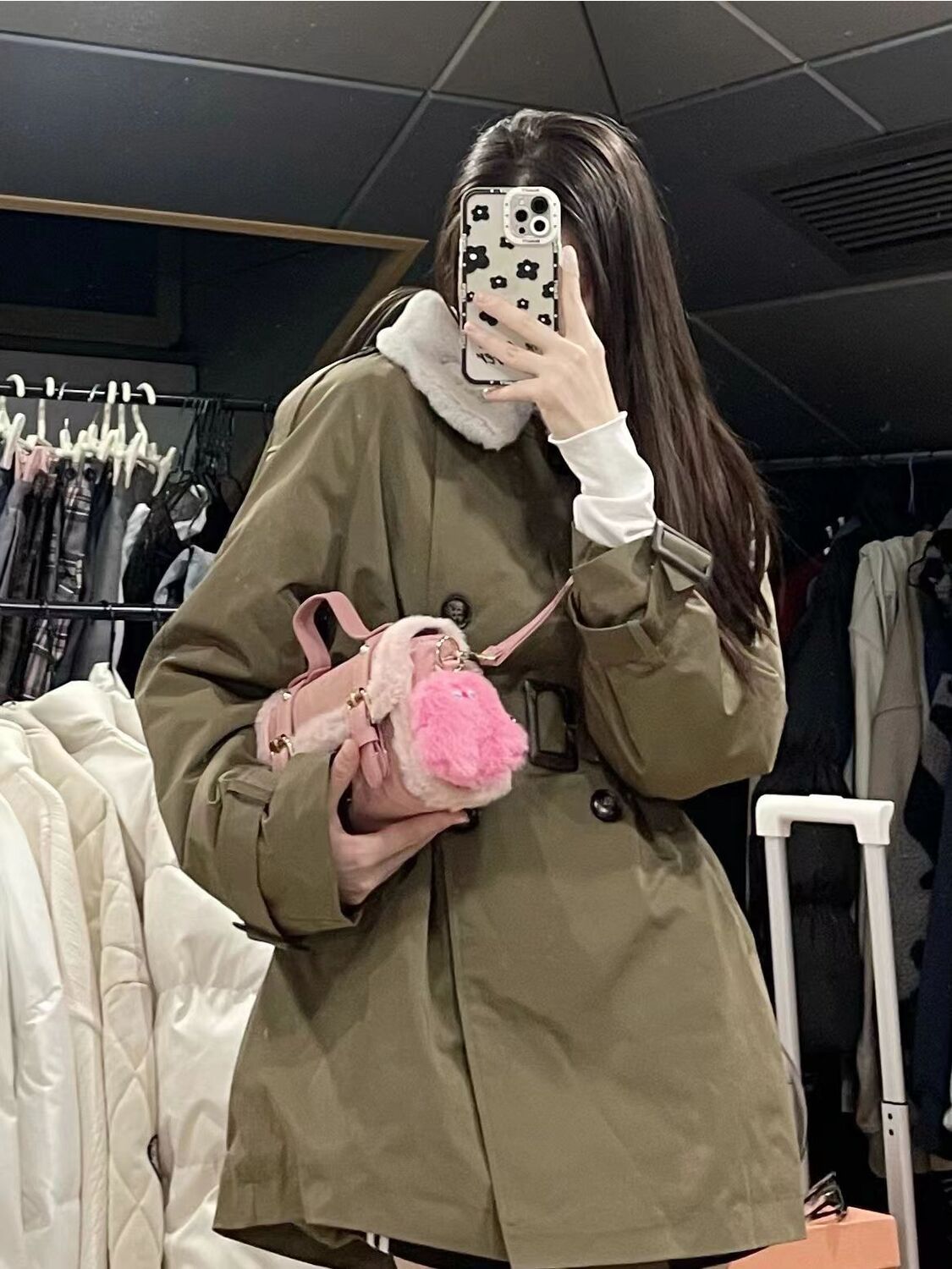 Personalized and Westernized Lamb Wool Cambridge Bag  Autumn/Winter New Girls' Feeling Hand Bill of Ladle Shoulder Bag Fashion Crossbody Bag