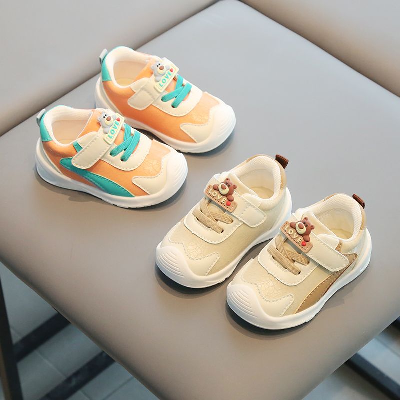 小溜宝秋季新款宝宝学步鞋1-4岁幼儿园入园室内鞋软底防滑机能鞋