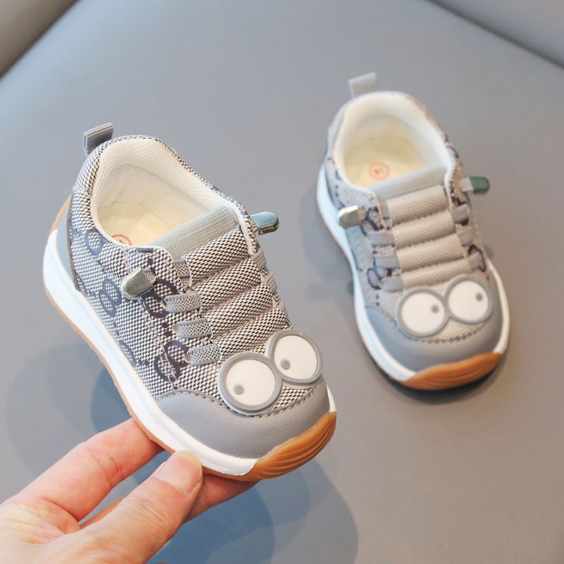 小溜宝秋款学步鞋0-1-3岁防滑婴儿运动鞋男女室内室外透气机能鞋