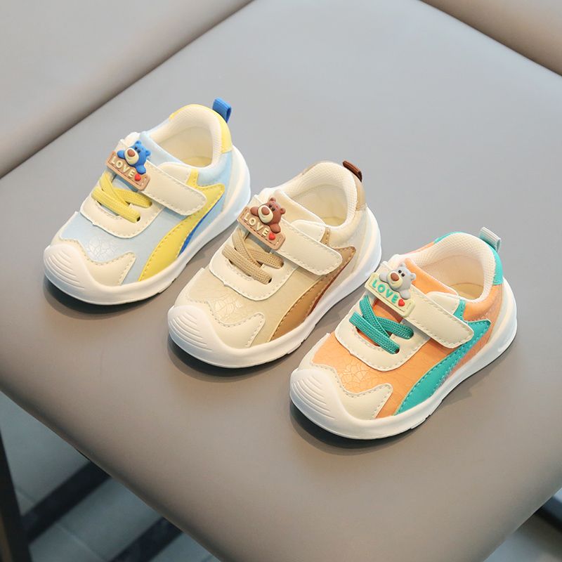小溜宝秋季新款宝宝学步鞋1-4岁幼儿园入园室内鞋软底防滑机能鞋