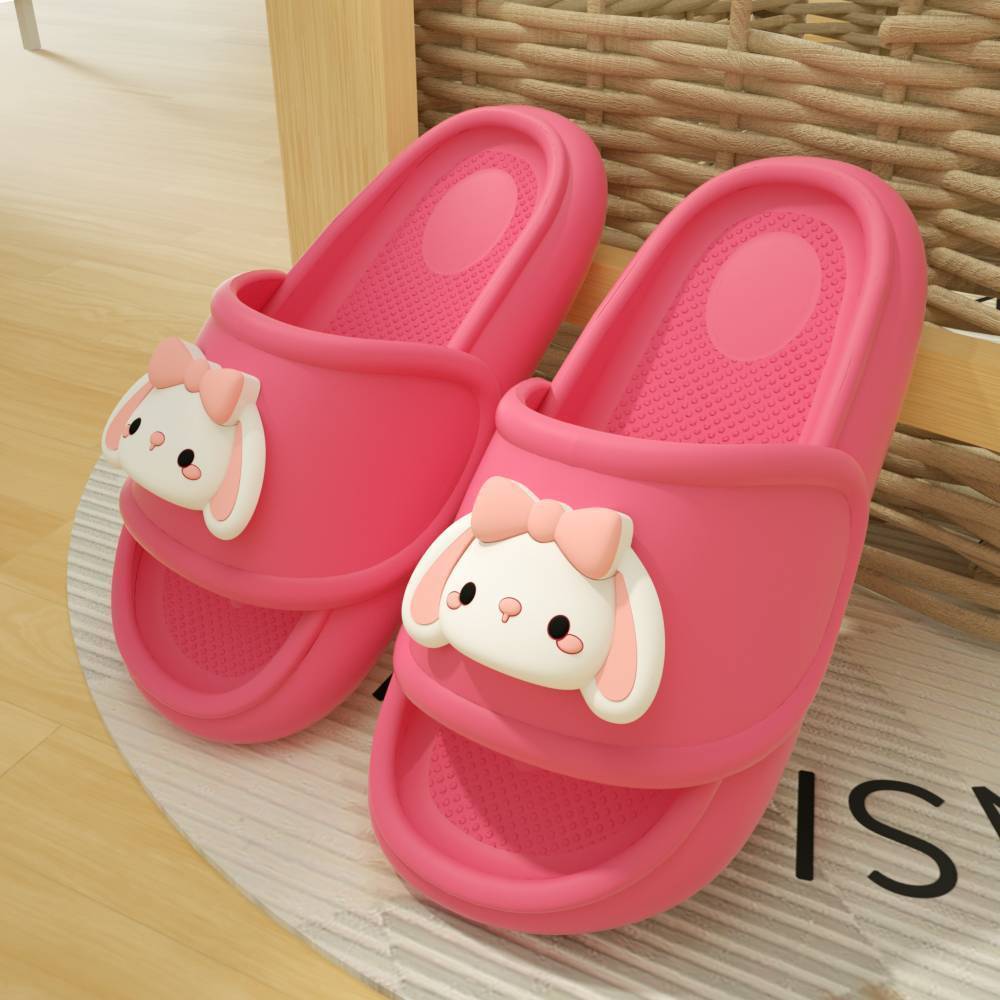 EVA shit feeling cute slippers female summer students indoor and outdoor wear non-slip thick bottom not smelly feet home dormitory sandals