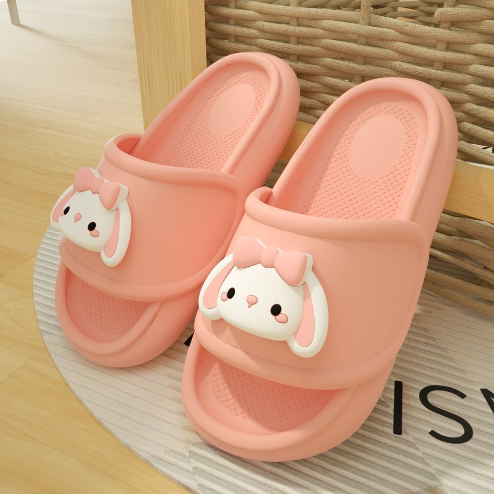 EVA shit feeling cute slippers female summer students indoor and outdoor wear non-slip thick bottom not smelly feet home dormitory sandals