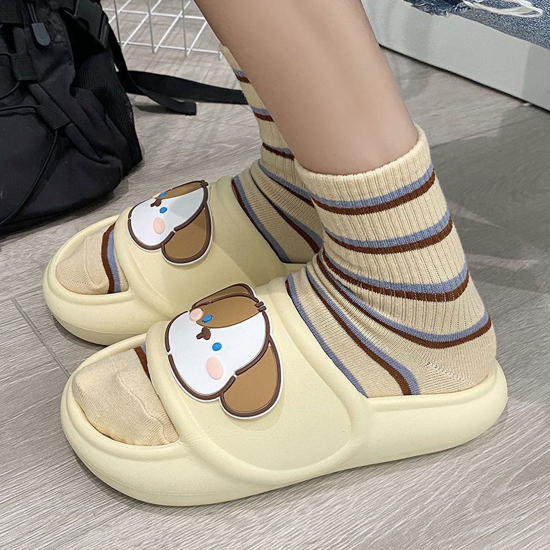 EVA slippers  new women's student dormitory non-slip anti-slip anti-dirty stepping feces feeling not smelly feet female cool slippers