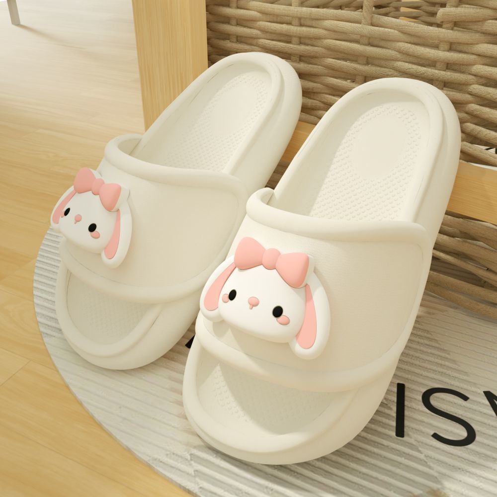 EVA shit feeling cute slippers female summer students indoor and outdoor wear non-slip thick bottom not smelly feet home dormitory sandals