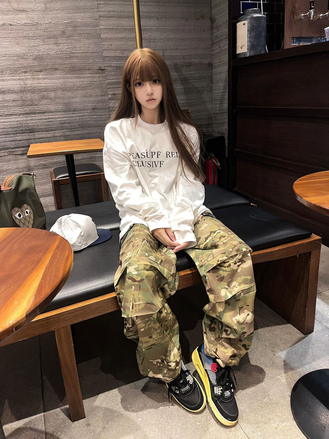 白色純棉長袖t恤女秋季2023年新款高級感內搭打底衫早秋上衣ins潮