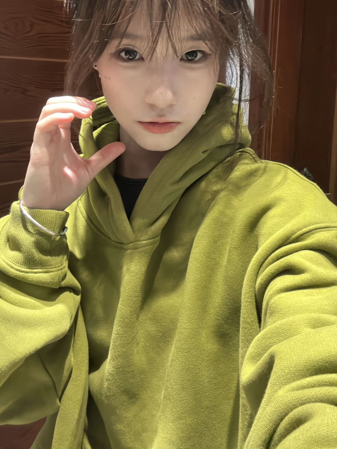 美式復古潮牌加絨加厚上衣外套正肩高級感連帽衛衣女2023春秋薄款