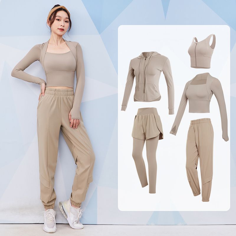Vanstick Sports Fitness Suit Women's Fitness Suit Running Suit New Student Slim Yoga Suit Autumn and Winter
