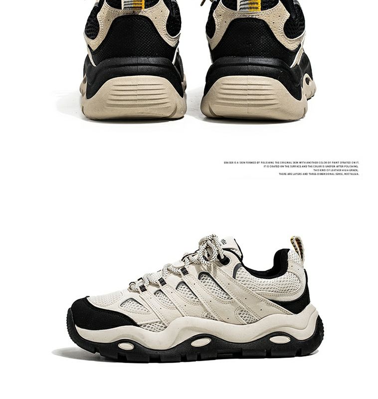 Trendy Men's Chunky Running Shoes With Height Increasing Sole_voghion.com