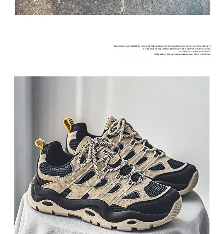 Trendy Men's Chunky Running Shoes With Height Increasing Sole_voghion.com