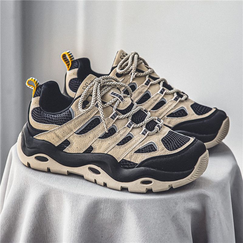 Trendy Hong Kong Thick Sole Height-Increasing Dad Shoes Versatile 2023 New Autumn Sports Sneakers Men's Style_voghion.com