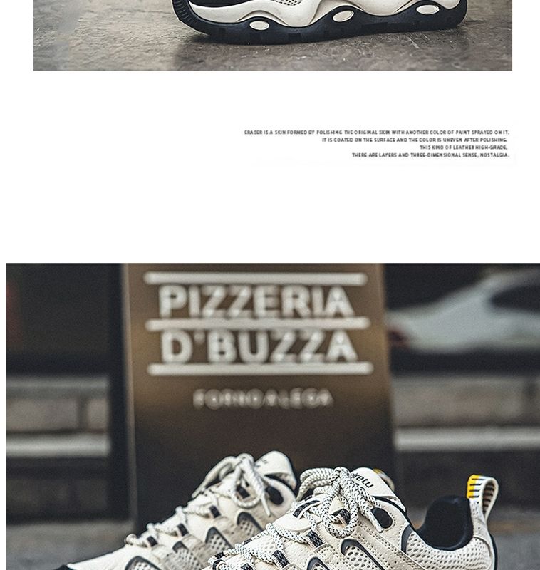 Trendy Men's Chunky Running Shoes With Height Increasing Sole_voghion.com