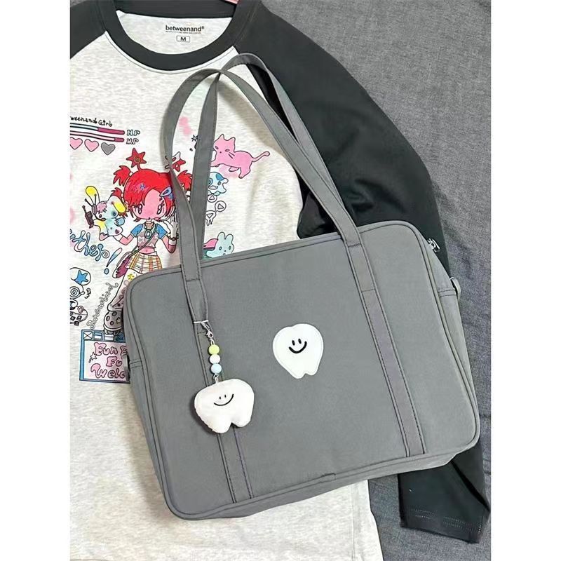 Commuting high-capacity computer bag ins for office workers, lightweight outdoor tote bag, college style single shoulder crossbody bag